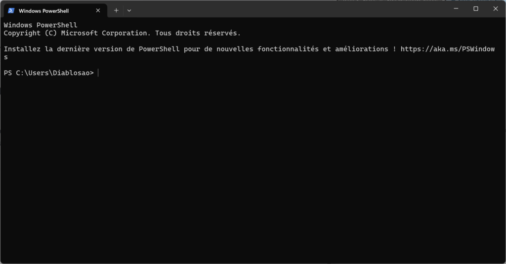 Installation du module PowerShell en EXE via le terminal