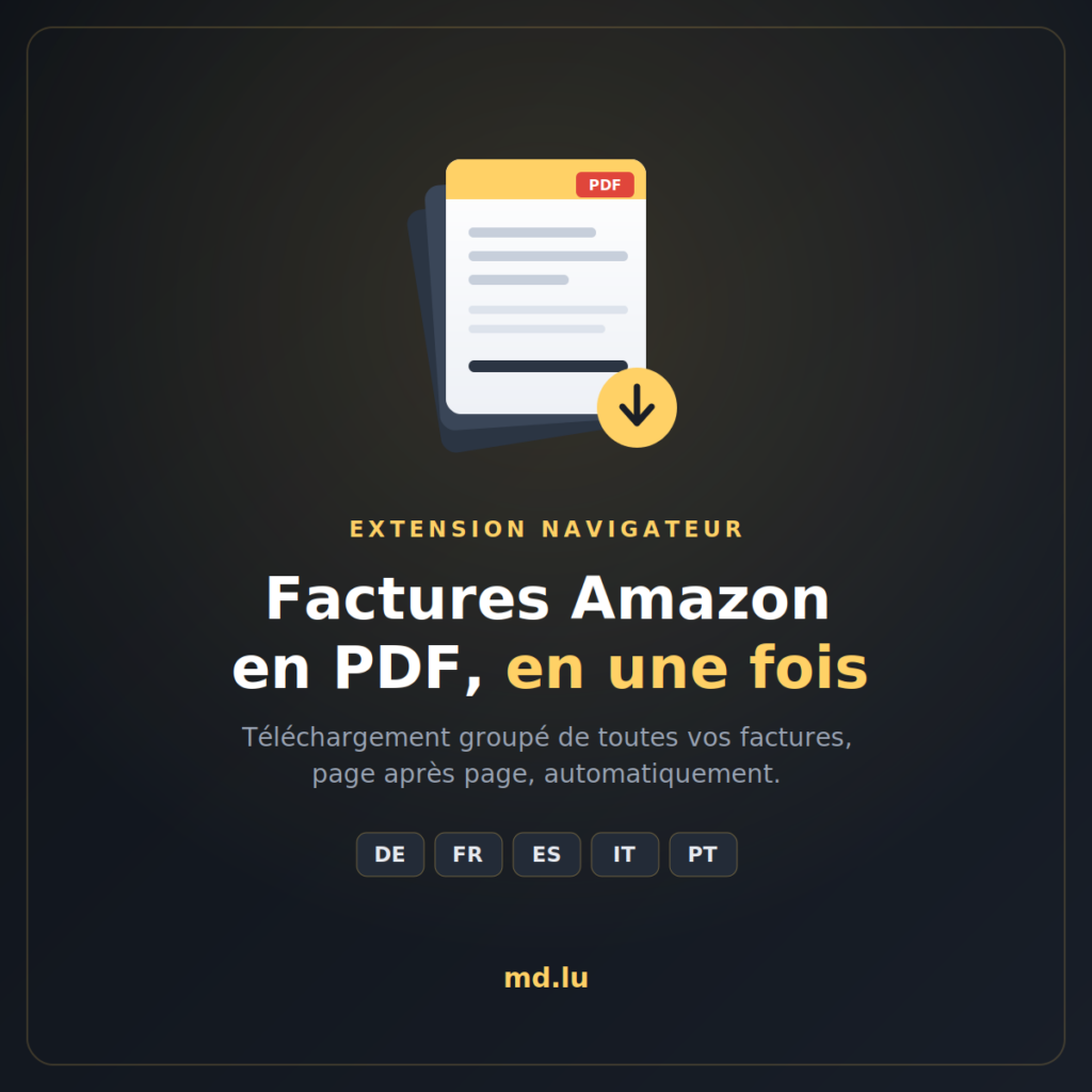Extension Amazon factures PDF