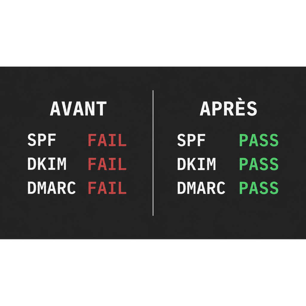 Les mails dans les spams